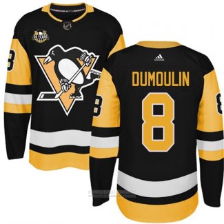 Camiseta Hockey Nino Pittsburgh Penguins 8 Brian Dumoulin Negro 50 Aniversario Primera Premier