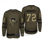 Camiseta Hockey Pittsburgh Penguins 72 Patric Hornqvist Camuflaje Salute To Service