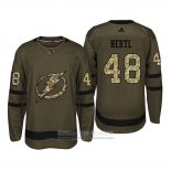 Camiseta Hockey San Jose Sharks 48 Tomas Hertl Camuflaje Salute To Service