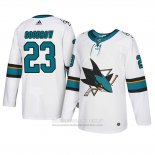 Camiseta Hockey San Jose Sharks Barclay Goodrow Autentico Segunda Blanco