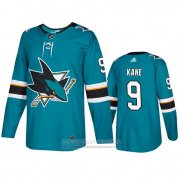 Camiseta Hockey San Jose Sharks Evander Kane Primera Verde