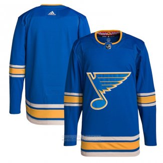 Camiseta Hockey St. Louis Blues Jordan Binnington Retro Autentico Azul