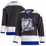 Camiseta Hockey Tampa Bay Lightning Classics Autentico Blank Negro