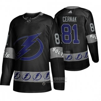 Camiseta Hockey Tampa Bay Lightning Erik Cernak Team Logo Fashion