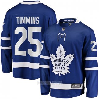 Camiseta Hockey Toronto Maple Leafs Conor Timmins Primera Premier Breakaway Azul