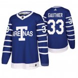 Camiseta Hockey Toronto Maple Leafs Frederik Gauthier Throwback Autentico Azul