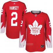 Camiseta Hockey Toronto Maple Leafs Ron Hainsey Canada Autentico Rojo