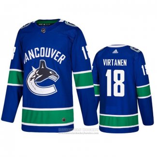 Camiseta Hockey Vancouver Canucks Jake Virtanen Primera Azul