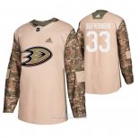 Camiseta Hockey Anaheim Ducks Jakob Silfverberg Dia De Los Veteranos Camuflaje