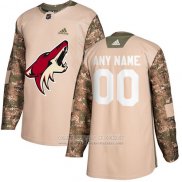 Camiseta Hockey Arizona Coyotes Camuflaje Autentico 2017 Dia De Los Veteranos Stitched Personalizada