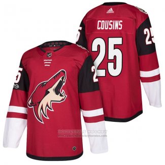 Camiseta Hockey Arizona Coyotes Nick Cousins 25 Primera Autentico 2018 Rojo