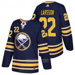 Camiseta Hockey Buffalo Sabres 22 Johan Larsson Primera Autentico 2018 Azul