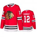 Camiseta Hockey Chicago Blackhawks Alex Debrincat Primera Rojo