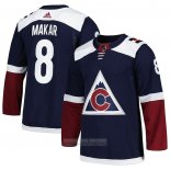 Camiseta Hockey Colorado Avalanche Cale Makar Alterno Primegreen Autentico Pro Azul