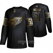 Camiseta Hockey Detroit Red Wings Frans Nielsen Golden Edition Negro