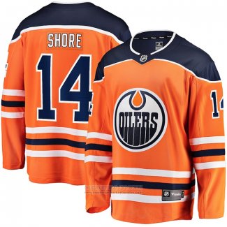 Camiseta Hockey Edmonton Oilers Devin Shore Primera Breakaway Naranja