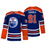 Camiseta Hockey Edmonton Oilers Drake Caggiula Alterno Autentico Azul