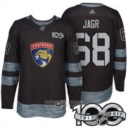 Camiseta Hockey Florida Panthers 68 Jaromir Jagr 2017 100 Aniversario Negro