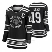 Camiseta Hockey Mujer Chicago Blackhawks Jonathan Toews Premier Alterno Negro