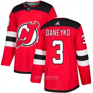 Camiseta Hockey New Jersey Devils 3 Ken Daneyko Primera Autentico Rojo