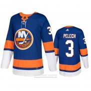 Camiseta Hockey New York Islanders Adam Pelech Primera Autentico Azul