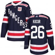 Camiseta Hockey New York Rangers 26 Joe Kocur 2018 Winter Classic Azul