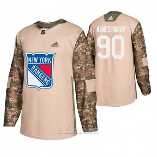 Camiseta Hockey New York Rangers Vladislav Namestnikov Dia De Los Veteranos Camuflaje