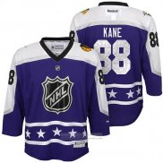 Camiseta Hockey Nino Chicago Blackhawks Patrick Kane 88 2017 All Star Violeta