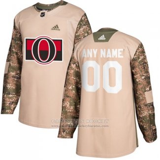 Camiseta Hockey Ottawa Senators Camuflaje Autentico 2017 Dia De Los Veteranos Stitched Personalizada