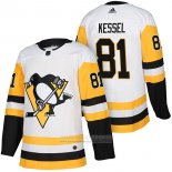 Camiseta Hockey Pittsburgh Penguins 81 Phil Kessel Autentico Segunda 2018 Blanco