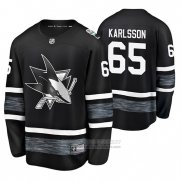 Camiseta Hockey San Jose Sharks Erik Karlsson 2019 All Star Negro