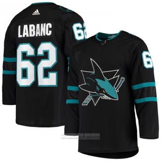 Camiseta Hockey San Jose Sharks Kevin Labanc Alterno Autentico Negro