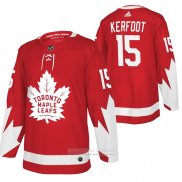 Camiseta Hockey Toronto Maple Leafs Alexander Kerfoot Alterno Rojo