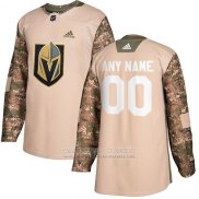 Camiseta Hockey Vegas Golden Knights Camuflaje Autentico 2017 Dia De Los Veteranos Stitched Personalizada