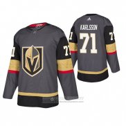 Camiseta Hockey Vegas Golden Knights William Karlsson Autentico Gris