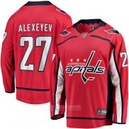 Camiseta Hockey Vegas Washington Capitals Alexander Alexeyev Primera Breakaway Rojo