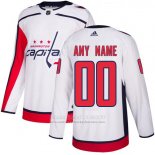 Camiseta Hockey Washington Capitals Segunda Personalizada Blanco