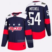 Camiseta Hockey Washington Capitals Tom Wilson 2018 Stadium Series Azul