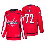 Camiseta Hockey Washington Capitals Travis Boyd Bound Patch Stanley Cup Final Rojo