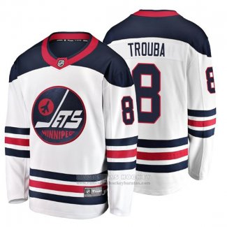 Camiseta Hockey Winnipeg Jets Jacob Trouba Heritage Fanatics Breakaway Blanco