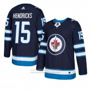 Camiseta Hockey Winnipeg Jets Matt Hendricks Autentico Primera Azul