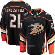 Camiseta Hockey Anaheim Ducks Isac Lundestrom Primera Breakaway Negro