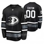 Camiseta Hockey Anaheim Ducks Personalizada 2019 All Star Negro