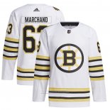 Camiseta Hockey Boston Bruins Brad Marchand Primegreen Autentico Pro Blanco