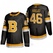 Camiseta Hockey Boston Bruins David Krejci Alterno 2019-20 Negro