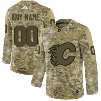 Camiseta Hockey Calgary Flames 2019 Salute to Service Personalizada Camuflaje