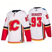 Camiseta Hockey Calgary Flames 93 Sam Bennett Segunda Premier 2017-2018 Blanco