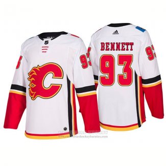 Camiseta Hockey Calgary Flames 93 Sam Bennett Segunda Premier 2017-2018 Blanco