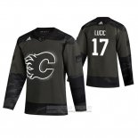 Camiseta Hockey Calgary Flames Flames Milan Lucic 2019 Dia De Los Veteranos Camuflaje