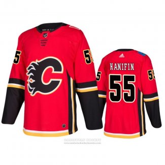 Camiseta Hockey Calgary Flames Noah Hanifin Tercera Retro Rojo